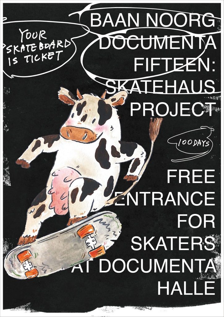 Churning Milk Poster (Black)